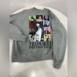 TAYLOR SWIFT THE ERAS TOUR HEATHER GRAY CREWNECK - XS